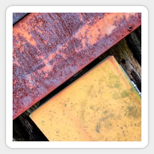 Metal and Rust abstract photography Sticker